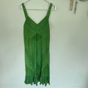 VTG Embroidered Boho Flowy Dress